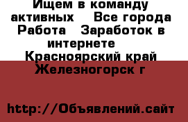 Ищем в команду активных. - Все города Работа » Заработок в интернете   . Красноярский край,Железногорск г.